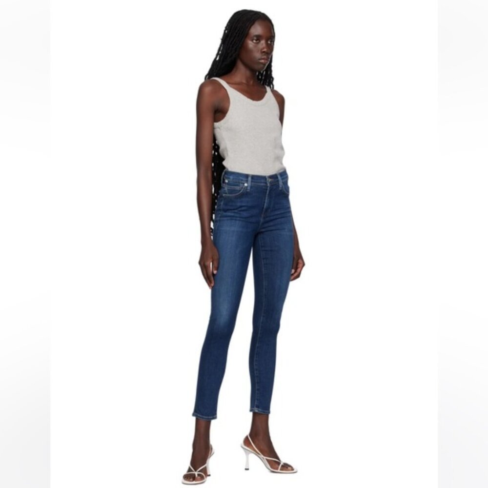 Citizens of Humanity COH Rocket High Rise Jean Stretch Skinny Blue Indigo Zip 28